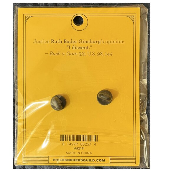 NEW Unemployed Philosophers Guild Enamel Pin Set - Ruth Bader Ginsburg - Picture 2 of 2